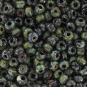 Perle di semi Preciosa 9/0 2,5 mm - Jet Travertine x20g|raw }}