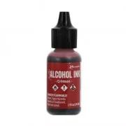 Inchiostro trasparente ha base alcolica Adirondack Tim Holtz 14ml Crimson x1