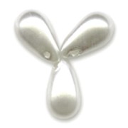 Gocce madreperlate mm. 6x10 White x20