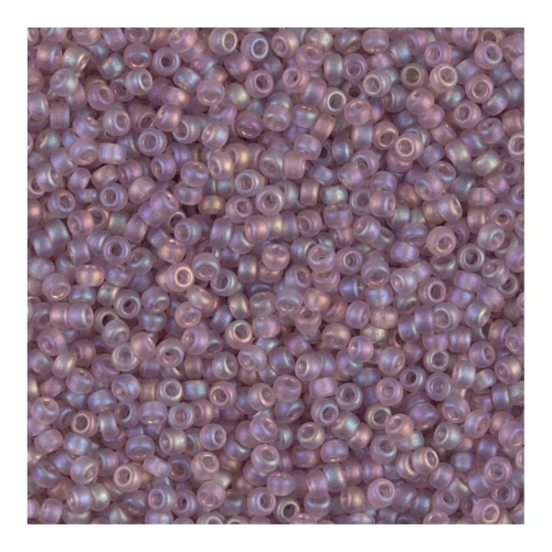 Rocaille Miyuki 15/0 142FR - Tr Smoky Amethyst Mat AB