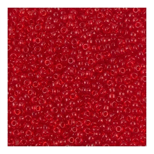 Rocaille Miyuki 15/0 140 - Transparent Red Orange