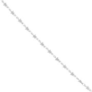 Catena maglia fantasia stella 4.5 mm acciaio inox x98 cm|raw }}