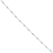 Catena maglia fantasia stella 4.5 mm acciaio inox x98 cm