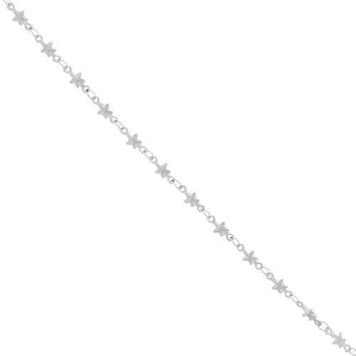 Catena maglia fantasia stella 4.5 mm acciaio inox x98 cm