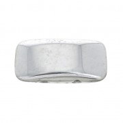 Perline in vetro di Boemia Carrier Bead 2 fori 11 x 22 mm  Labrador  x6