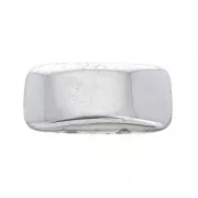 Perline in vetro di Boemia Carrier Bead 2 fori 11 x 22 mm Labrador x6