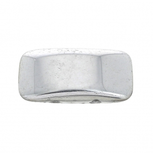 Perline in vetro di Boemia Carrier Bead 2 fori 11 x 22 mm Labrador x6