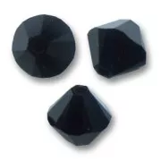 Bicone in cristallo Swarovski da 4 mm, colore Jet, confezione da 1440 pezzi