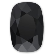 Cabochon PureCrystal 4568 Cushion Fancy Stone 8 x 6 mm Jet x1|raw }}