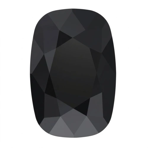 Cabochon PureCrystal 4568 Cushion Fancy Stone 8 x 6 mm Jet x1