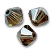 Biconi PureCrystal 5328 mm. 4 Smoky Quartz Satin x50|raw }}