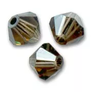 Biconi PureCrystal 5328 mm. 4 Smoky Quartz Satin x50