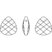 Goccia PureCrystal 6012 mm. 15,4x14 Crystal  x1