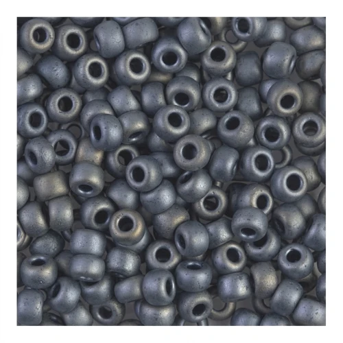 Rocaille Miyuki 8/0 2002 - Metallic Silver Gray Mat