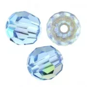 PureCrystal 5000 Perle rotonde da 6 mm - Acquamarina Shimmer x6