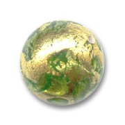 Round foglia oro mm. 12 Olivine|raw }}