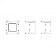 Castone per cabochon PureCrystal Kaleidoscope Square 4499 6 mm dorato x1