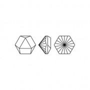 Cabochon PureCrystal 4699 14 x 16 mm Crystal Sunshine DeLite x1