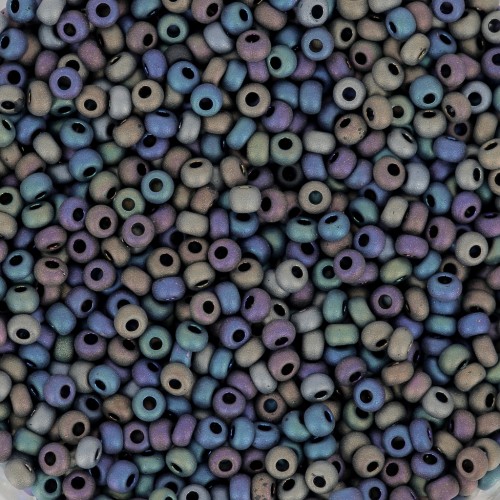 Perla Preciosa 11/0 2 mm - Jet Mat AB x20 g