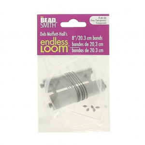 Filo elastico per base di tessitura Endless Loom - filo di 20.3 cm Trasparente x 6