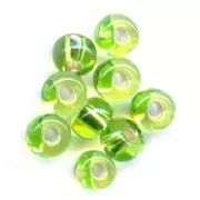 Preciosa Perle di semi 5/0 4,5 mm - Peridoto giallo rivestito d'argento x20g