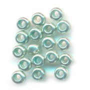 Perle di semi Preciosa 11/0 2 mm - Verde turchese metallizzato x20g