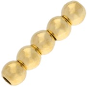 Perle rotonde da 3 mm con fori grandi - Gold filled (oro laminato) x10|raw }}