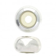 Stopper Bead 6.6 mm con un foro 2 mm in Argento 925 x1|raw }}