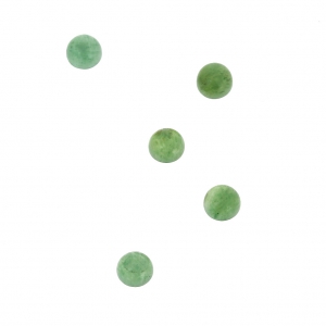 Cabochon rotondi 3mm Aventurina x5