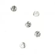 Cabochon rotondi 3mm Quarzo Rutile x5