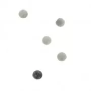 Cabochon rotondi 3mm Howlite x5