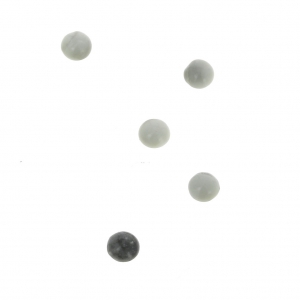 Cabochon rotondi 3mm Howlite x5