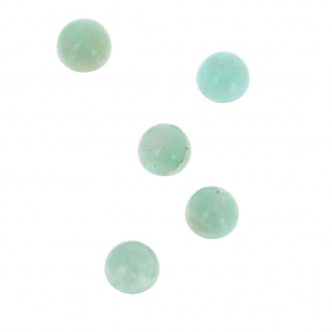 Cabochon rotondi 4mm Amazonite x5