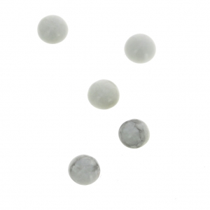 Cabochon rotondi 4mm Howlite x5