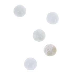 Cabochon rotondi 4mm Agata blu x5
