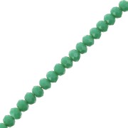 Perline schiacciate sfaccettate 3.5x3 mm Medium Green Opaque x35cm|raw }}