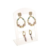 Espositore per orecchini 15x10 cm Bianco