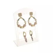 Espositore per orecchini 15x10 cm Bianco