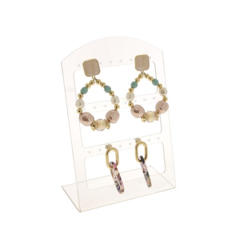 Espositore per orecchini 15x10 cm Bianco