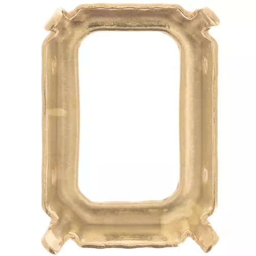 Incastonatura a griffe per cabochon 4610 e 4627 18x13 mm - Oro chiaro x1