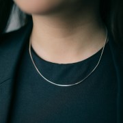 Girocollo snake quadrato Argento 925 1,40 mm x44 cm 