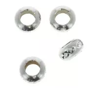 Perline rondelle 5x2.5  mm Argento 925 x4