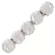 Perline rotonde con diamante 2 mm - Argento 925 x50