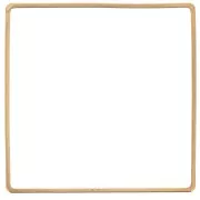 Base di montaggio e tessitura quadrato 40 mm in ottone grezzo x1