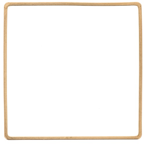 Base di montaggio e tessitura quadrato 40 mm in ottone grezzo x1