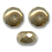 Ciambelle 7x4 mm Jet Gold x25