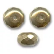 Ciambelle 7x4 mm Jet Gold x25