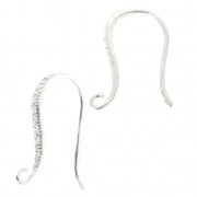Ganci per orecchini strass in Argento 925 18.5 mm x2|raw }}