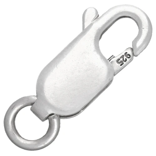 Ganci a moschettone lunghi 12 mm - Argento 925 x20