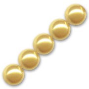 Perline PureCrystal 5810 mm. 8 Gold Pearl x5